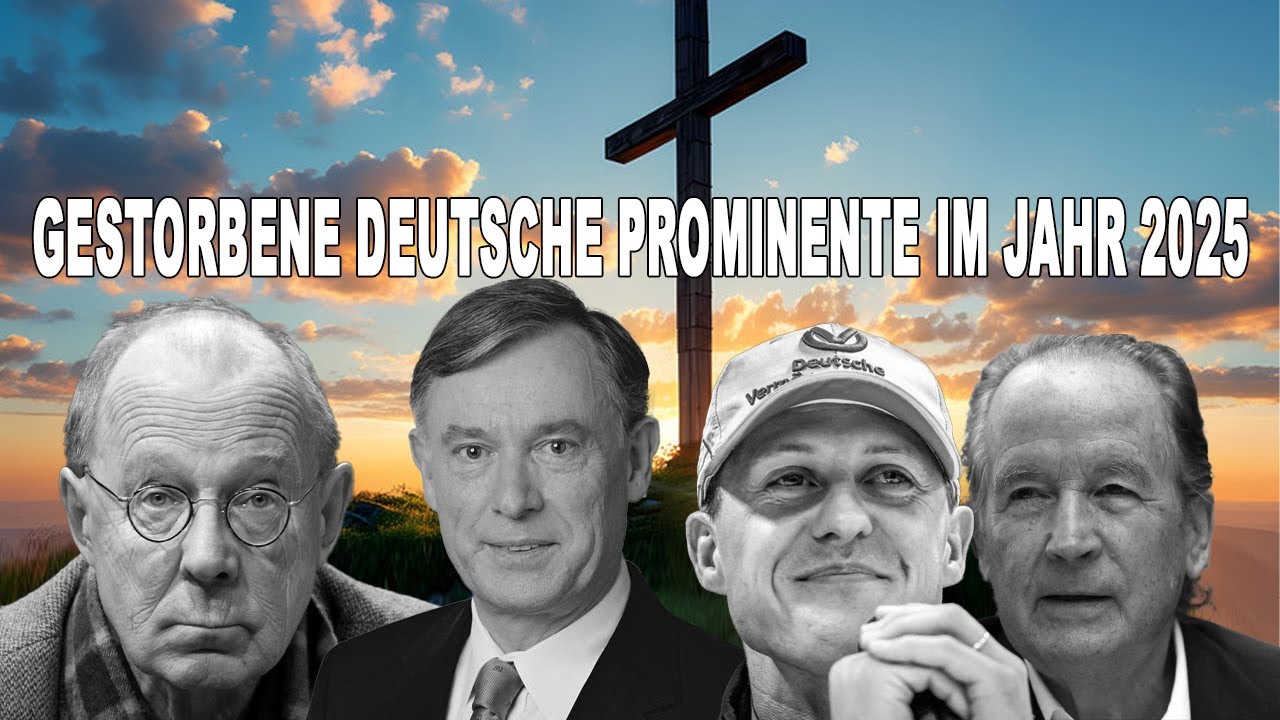 Trauer um berühmte Deutsche, die 2025 schon verstorben sind. ✝️
