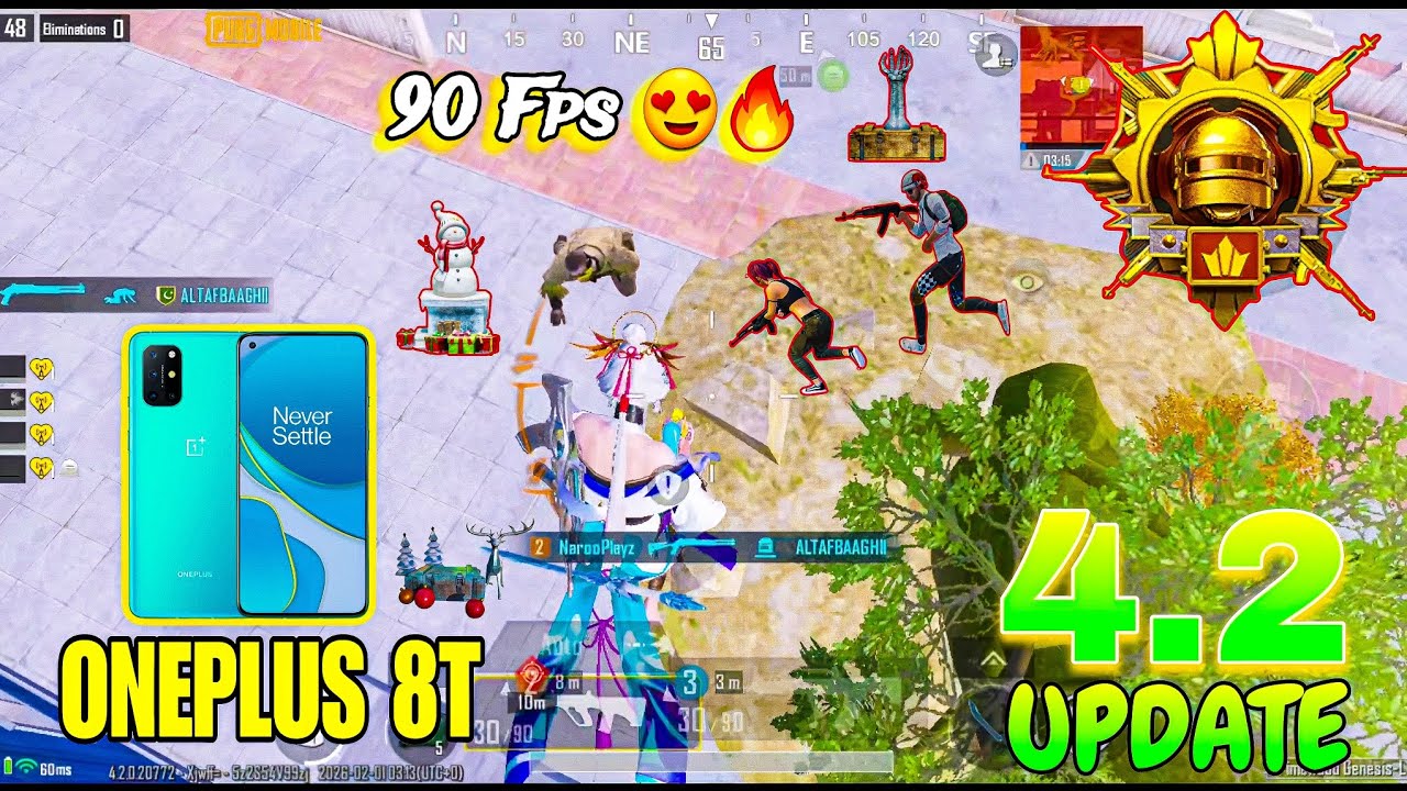 Oneplus 8t Pubg Test 2026 🔥 | Pubg 4.2 Update Gameplay