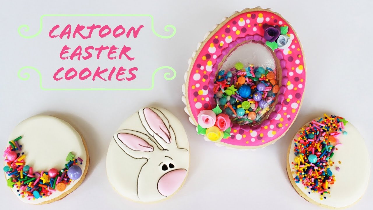 Cartoon Sprinkle Easter Cookies