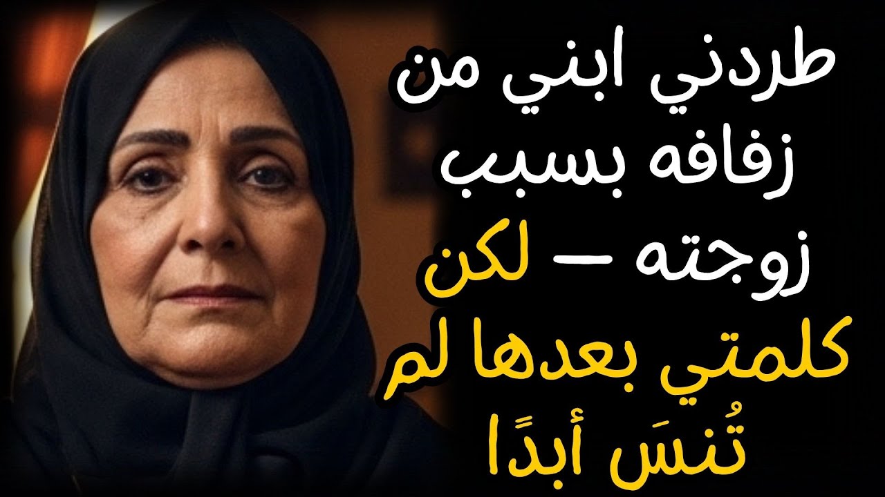 طردني ابني من زفافه بسبب زوجته — لكن كلمتي بعدها لم تُنسَ أبدًا