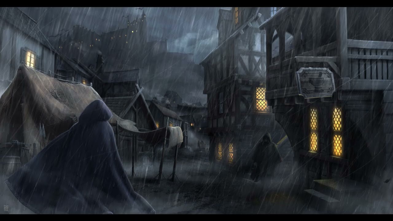 Rainy Tavern Respite | Tavern Guitar | No AI