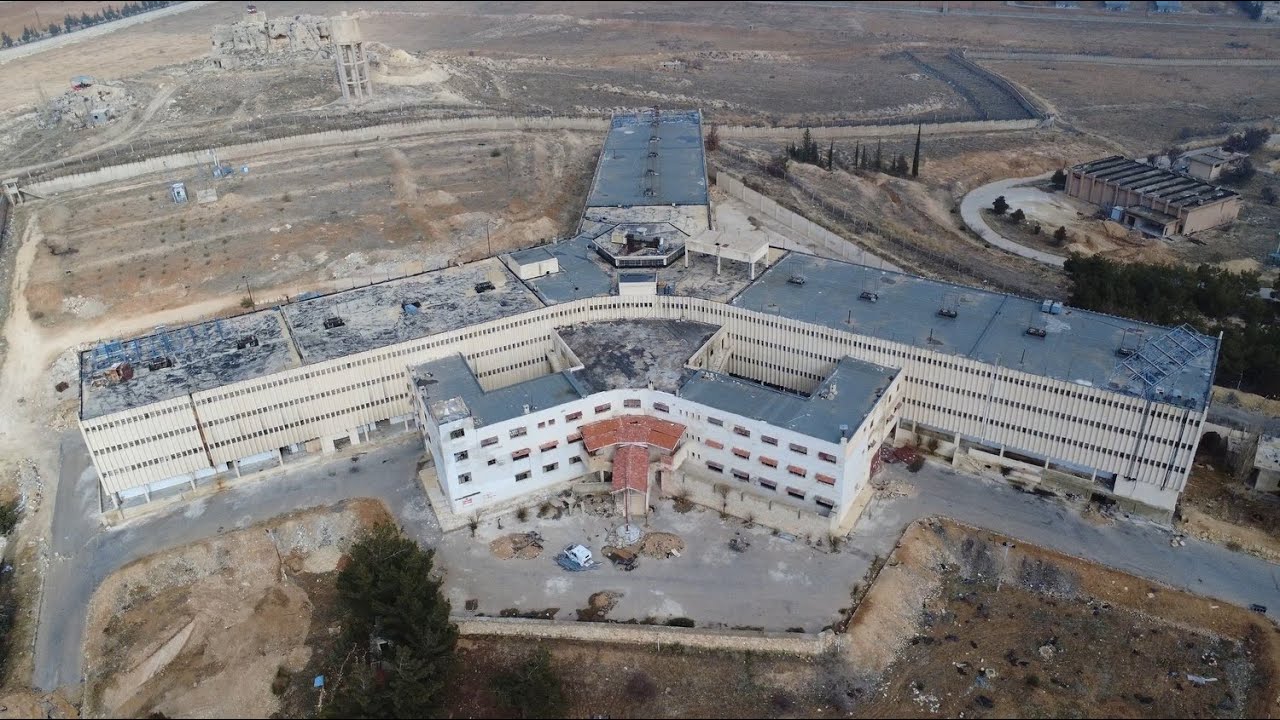 Sednaya Prison Drone Footage 2K | Damascus, Syria
