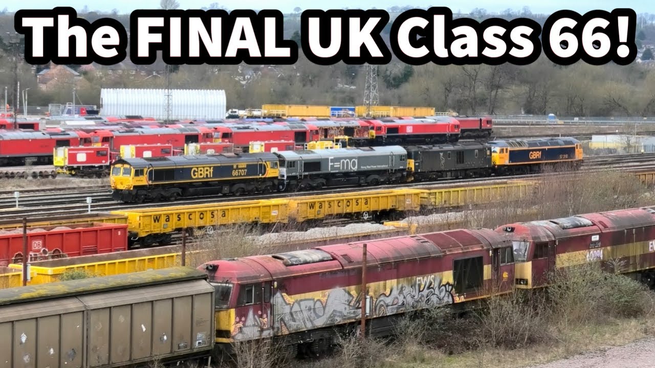 The FINAL SHED..! Monochrome 66316 in FOUR Loco CONVOY Plus Plenty More at Toton! 25/03/25