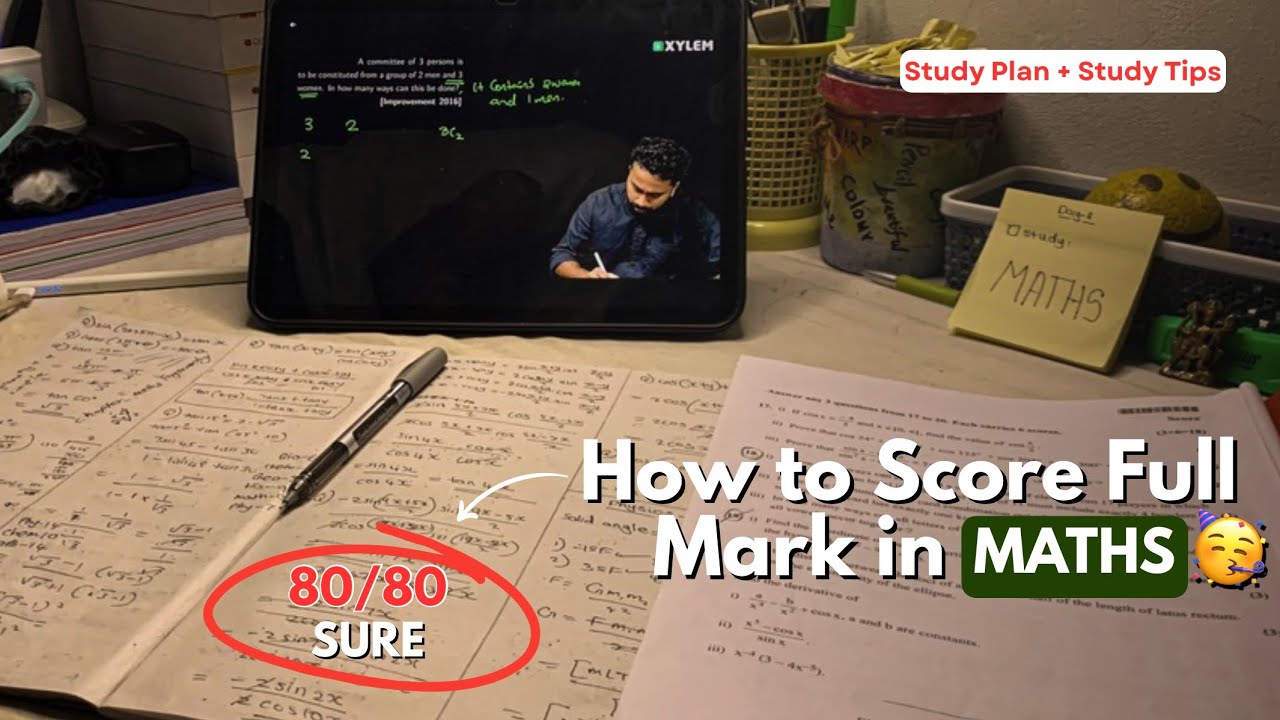 SSLC Maths Public Exam Study Timetable+Study Tips🤩This is how I scored 80/80🥳Abhinav AK