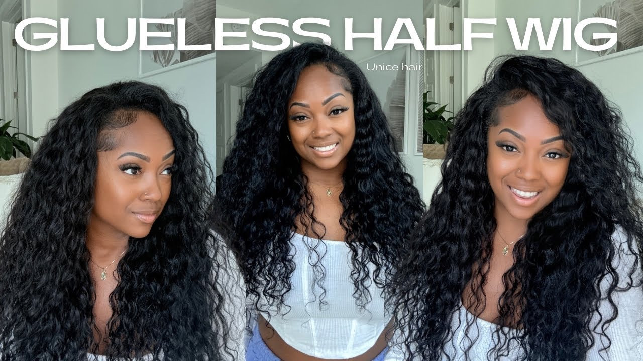 Beginner-Friendly Water Wave Half Wig Install | Fast & Flawless ft. Unice Hair