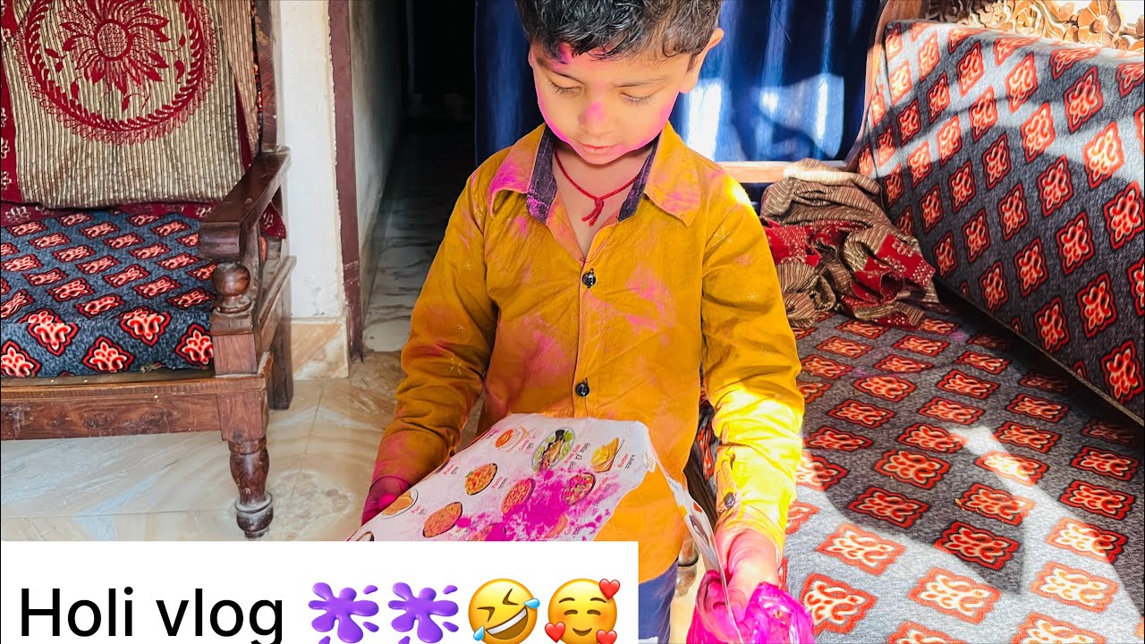 🫟🫟Holi Special Vlog start🤣Shiva Aj se He Holi Khelne Laga 🫟🫟🤣