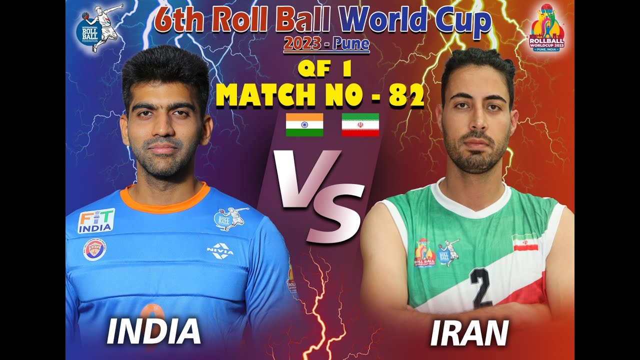 6th Roll Ball World Cup 2023 1QF  - INDIA VS IRAN
