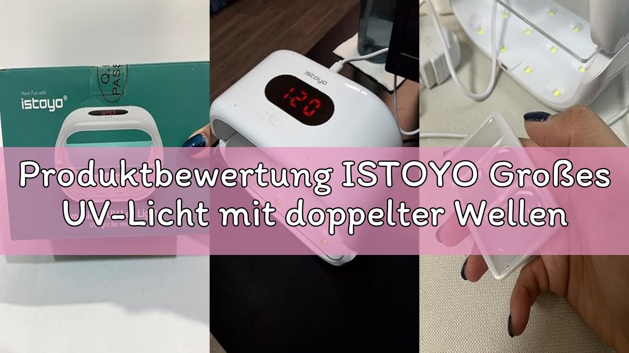 Produktbewertung ISTOYO Großes UV-Licht mit doppelter Wellenlänge für Harzhärtung, tragbare Lampe fü