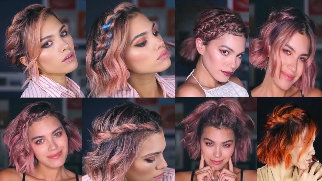 ❤️PEINADOS PARA CABELLO CORTO FACILES Y RAPIDOS ❤️