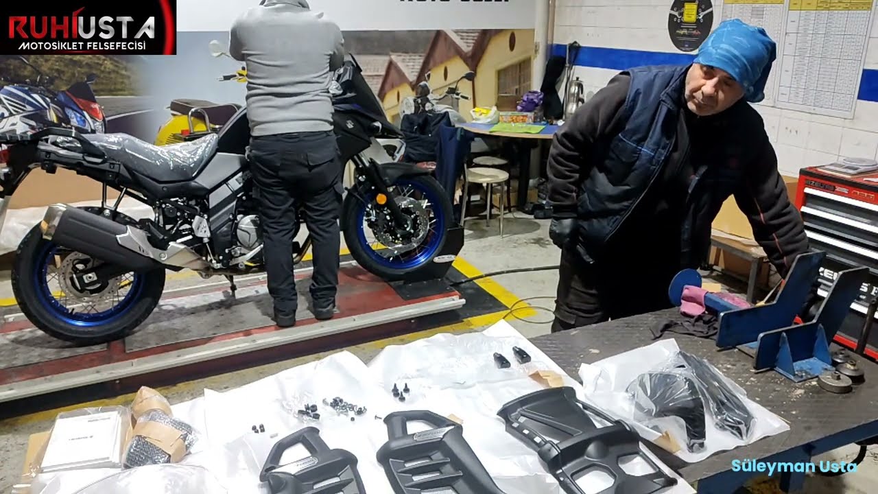YENİ MODEL SUZUKI V-STROM DL650/JAPONYA'DAN NASIL GELİYOR BURDA NELERİ TAKILIYOR