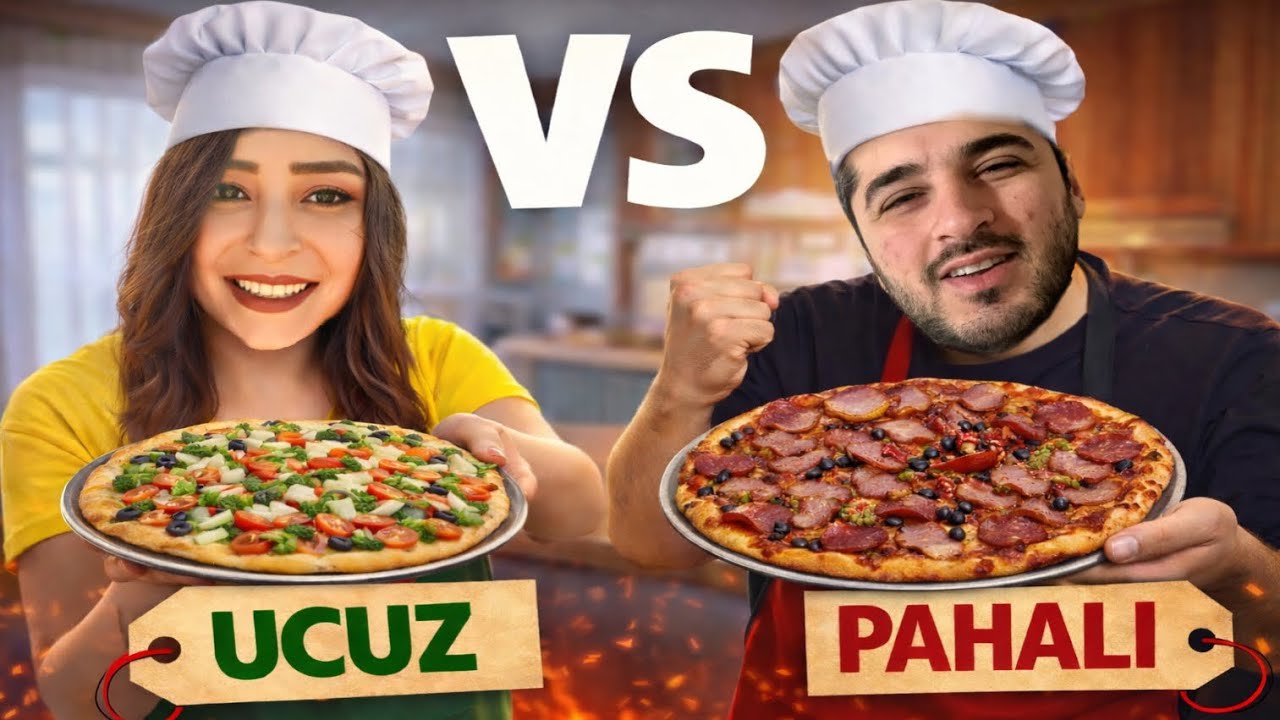EN PAHALI VE UCUZ PİZZA YAPTIK! (TAKİPÇİMİZİ ÇAĞIRDIK)