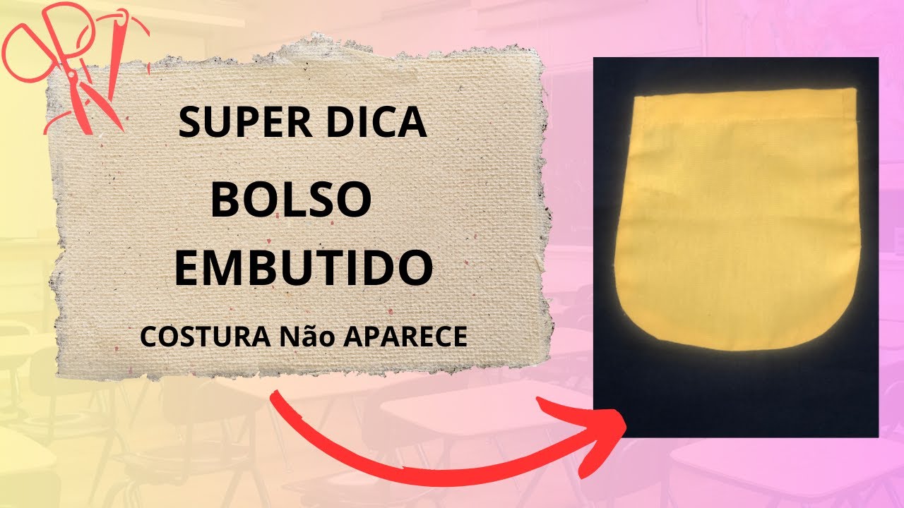 BOLSO SEM COSTURA APARENTE ‐
