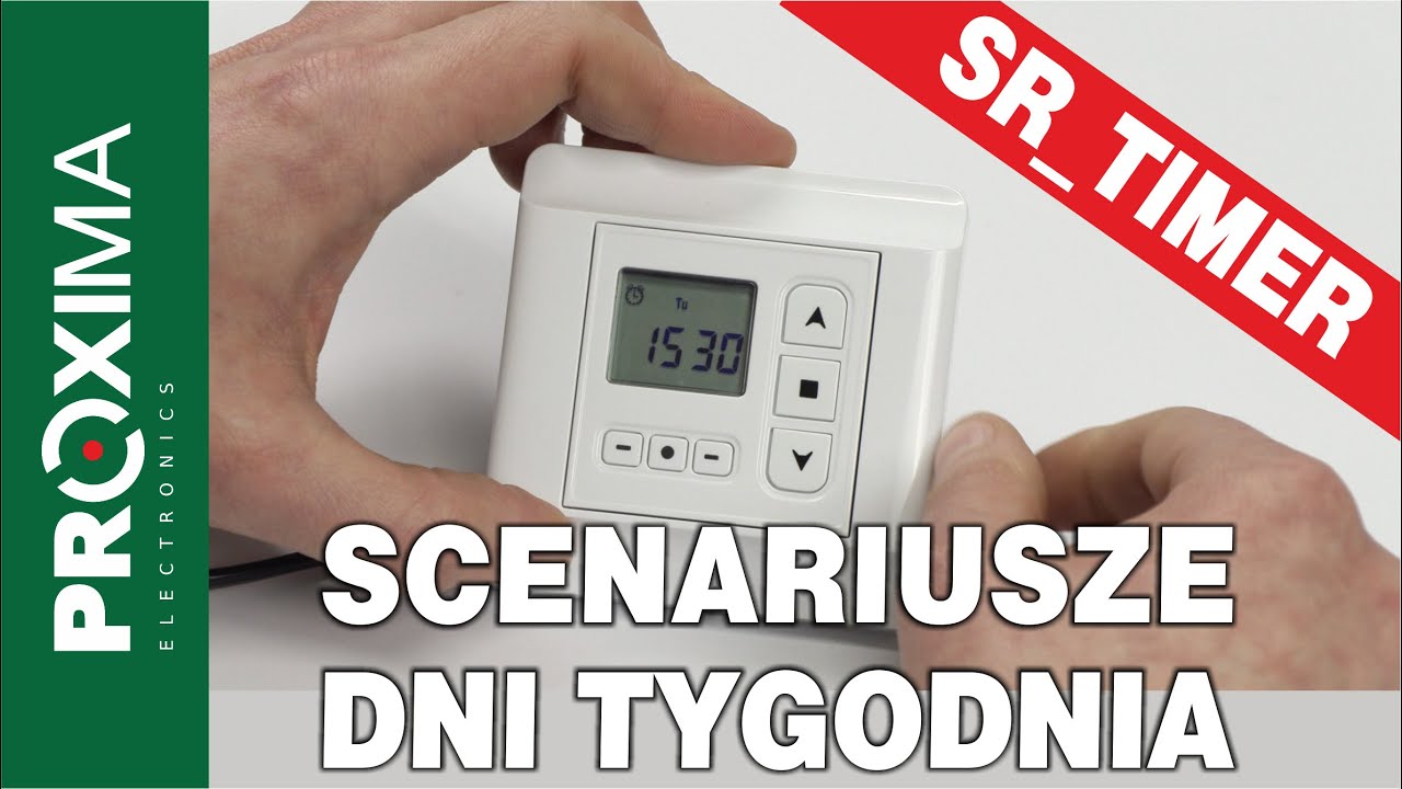 Atelor_SR_Timer marki #proxima - ustawianie scenariuszy dla dni tygodnia #atelor #rolety