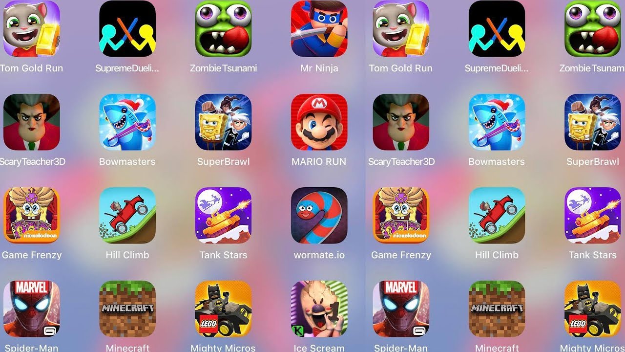 Best Mobile Game Mashup: Scary Teacher 3D, Minecraft, Ice Scream & More!