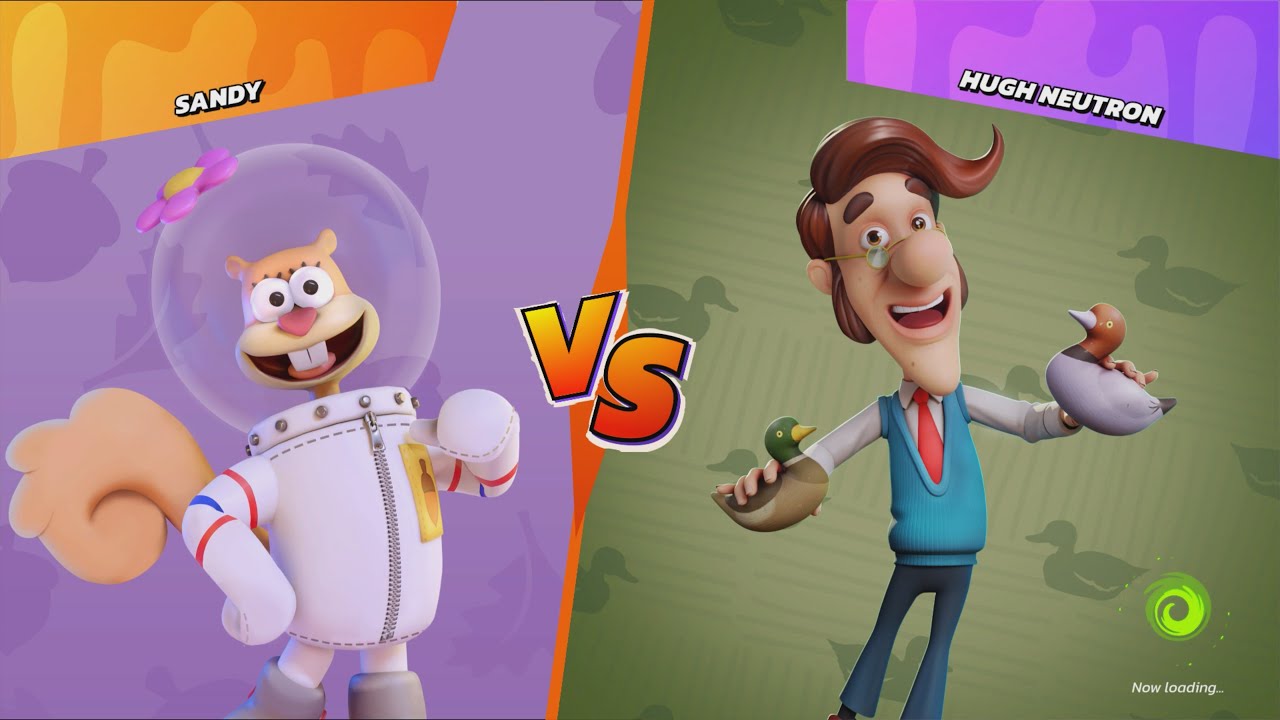 SANDY vs HUGH NEUTRON - Nickelodeon All-Star Brawl 2021