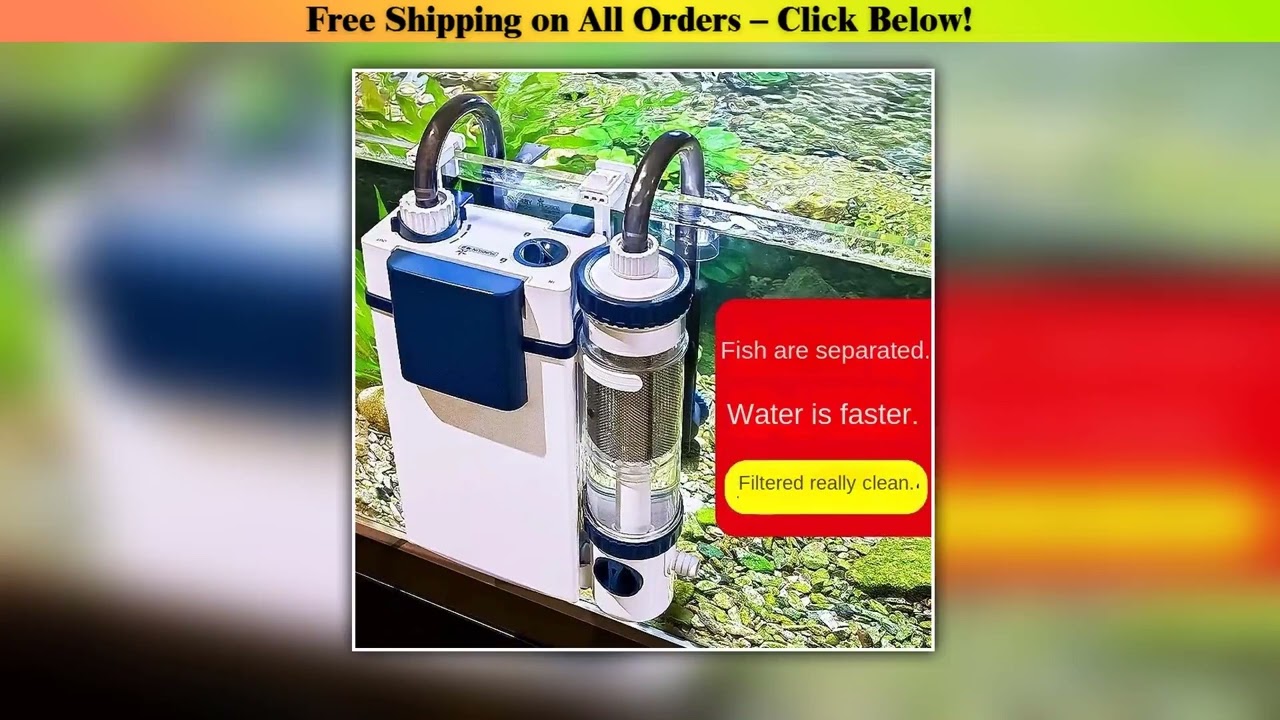 SUNSUN new fish tank filter YBF-500 oxygen filtration integrated machine water purification pump