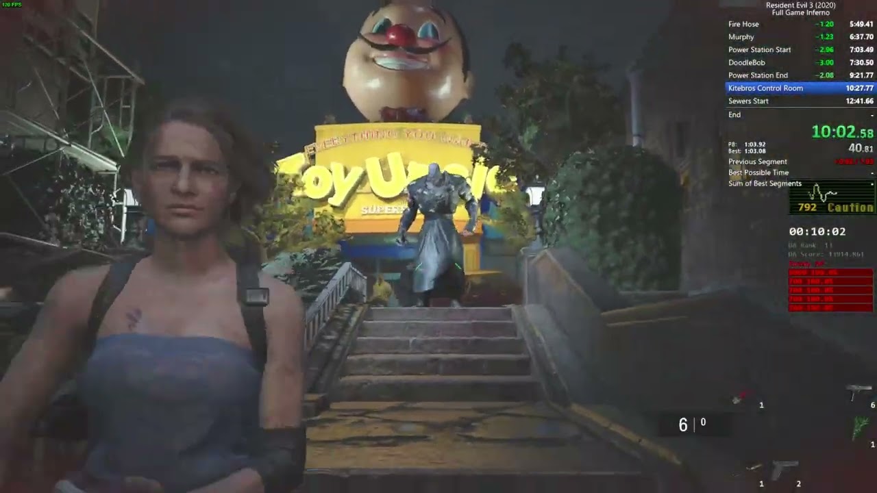 Resident Evil 3 Full Game Inferno Speedrun World Record - 48:16
