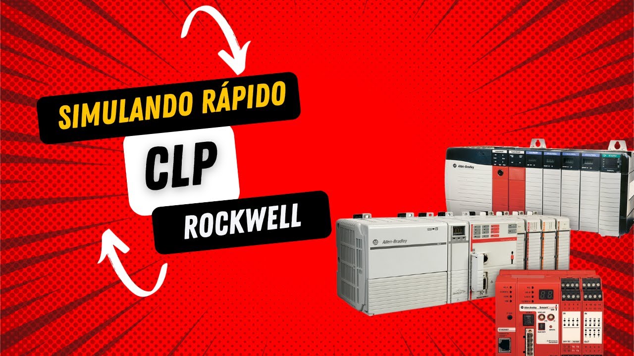 Simulando projeto CLP Rockwell no RsLogix5000 de forma r&aacute;pida com simulador Emulate RSLogix 5000.
