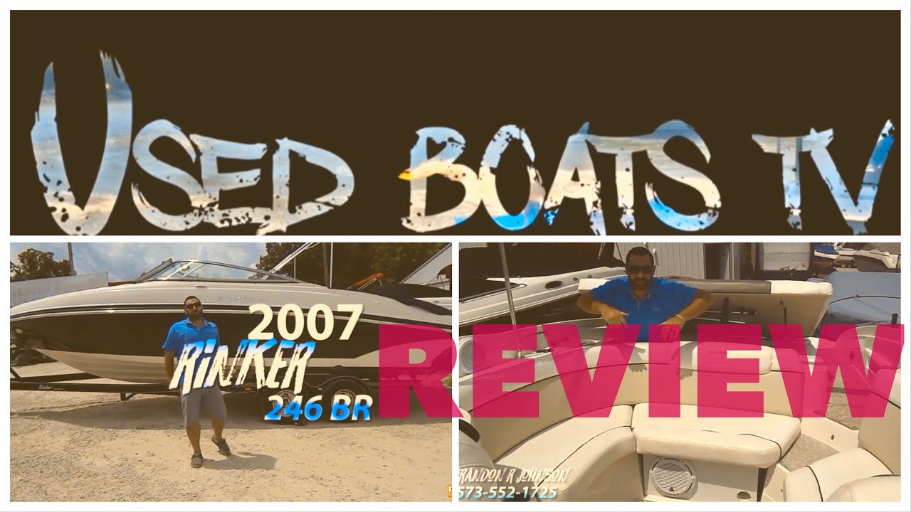Обзор испытаний катера Rinker 246 Captiva Open Bow Rider 2007 года. Коммерческие лодки на продажу...