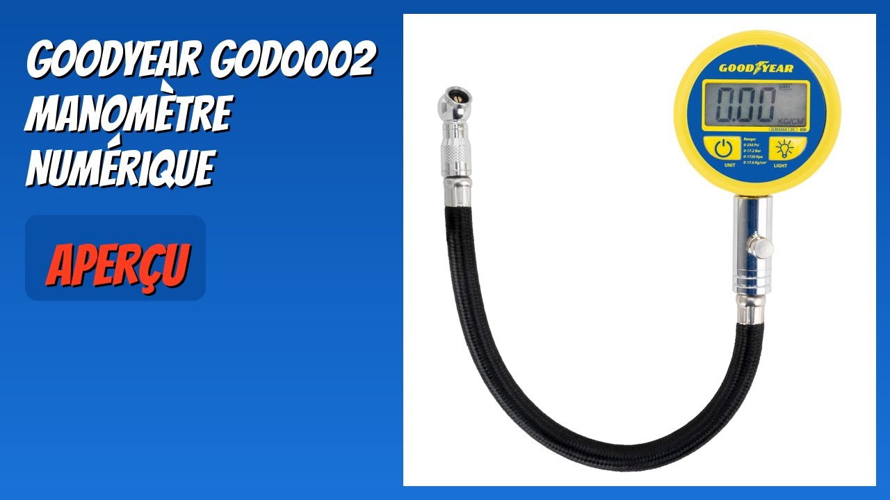 AVIS (2025) : Goodyear GOD0002 Manomètre Numérique. DÉTAILS