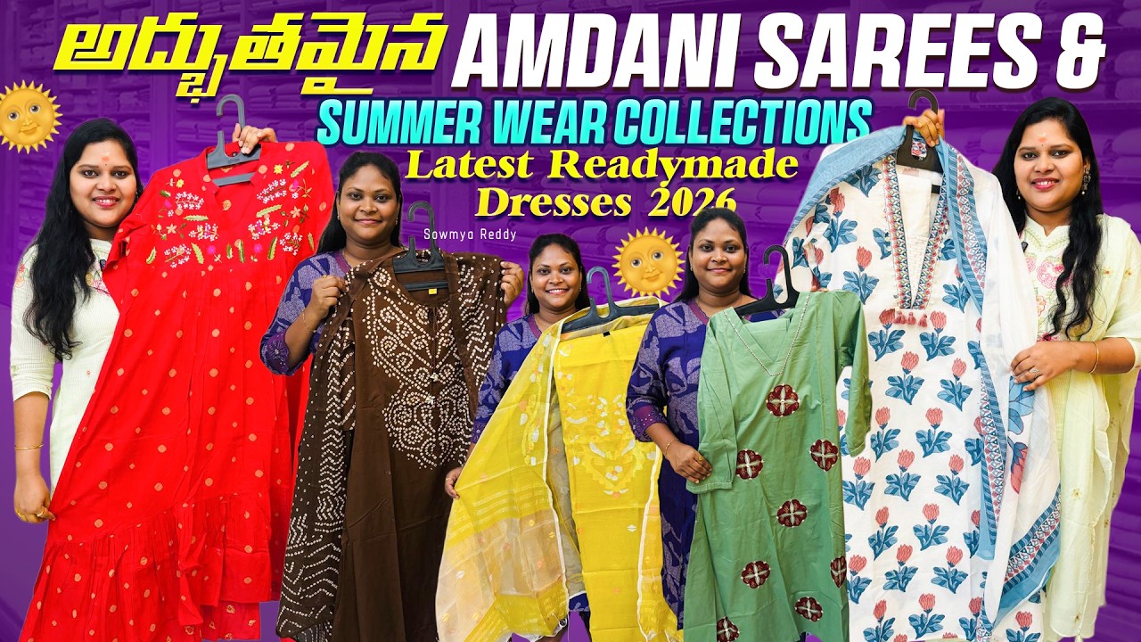అద్భుతమైన Jamdani Sarees & Summer Wear Collections 👗 | Latest Readymade Dresses 2026