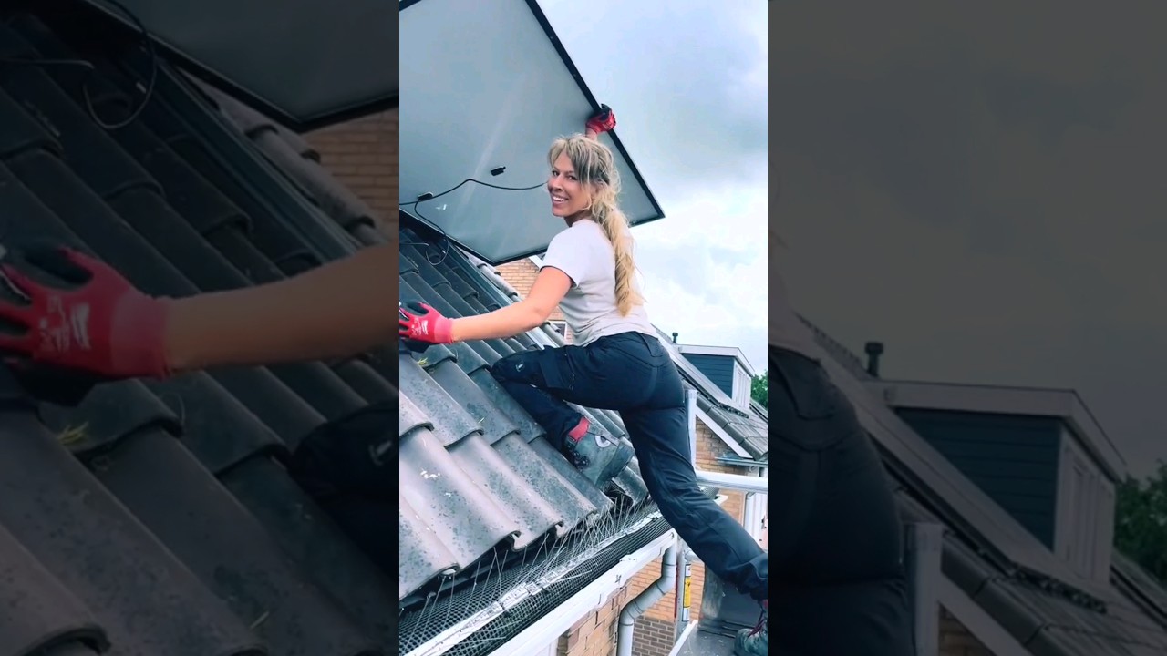 #Solar Installation 😱💪 - Abonniere f&uuml;r mehr! ☀️