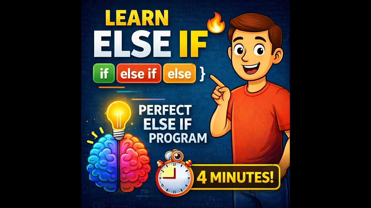 Learn Java Else If in 4 Minutes 🚀 | Easy Example for Beginners