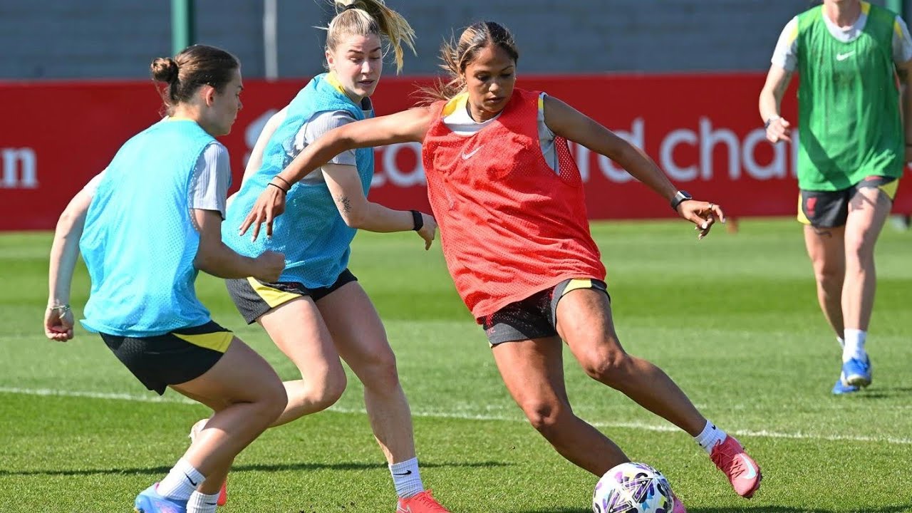 Inside Training: Liverpool prepare for Women's FA Cup semi final.