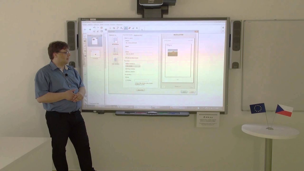 Návod k interaktivní tabuli (Smartboard Manual) 2013