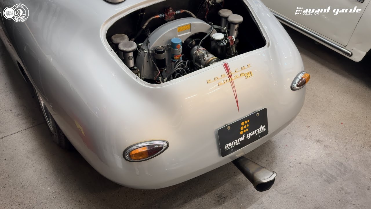 Холодный запуск родстера Porsche 356B 1960 года с двумя свечами зажигания
