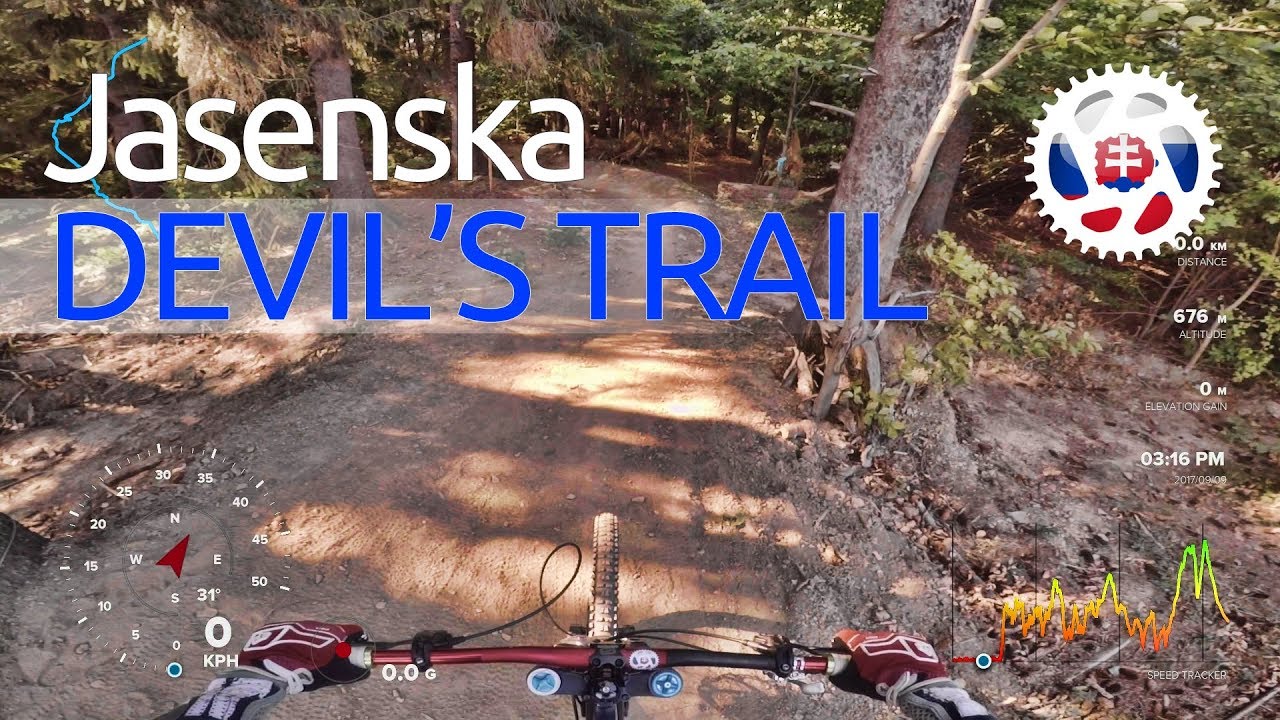 BIKEPARK Jasenska 2017 3. DEVIL'S TRAIL Prehliadka trate /s komentárom  @SlovakBikeparks