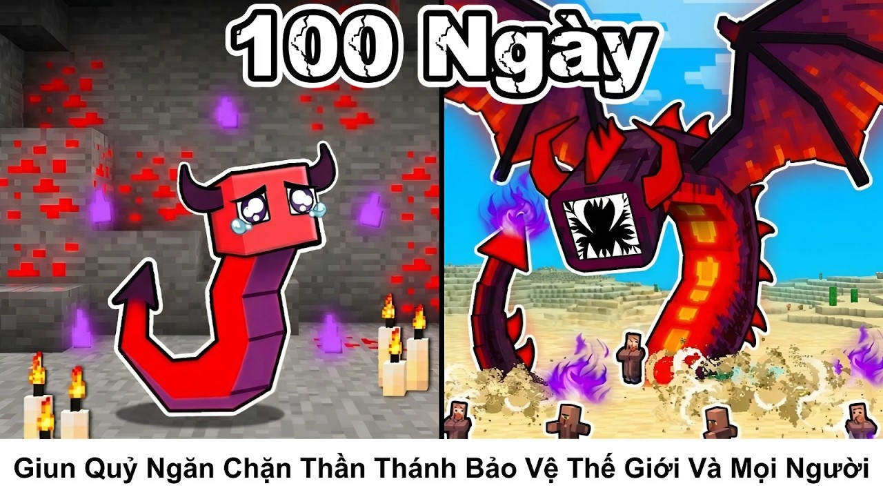 Tóm Tắt 100 Ngày || Giun Quỷ Ngăn Chặn Thần Thánh Bảo Vệ Thế Giới Và Mọi Người