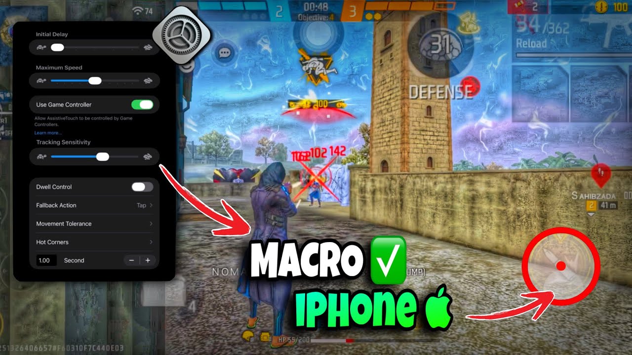 Как включить макрос ⭕️ на любом устройстве iOS | Настройка макроса Free Fire для iPhone ⚙️ | Макр...