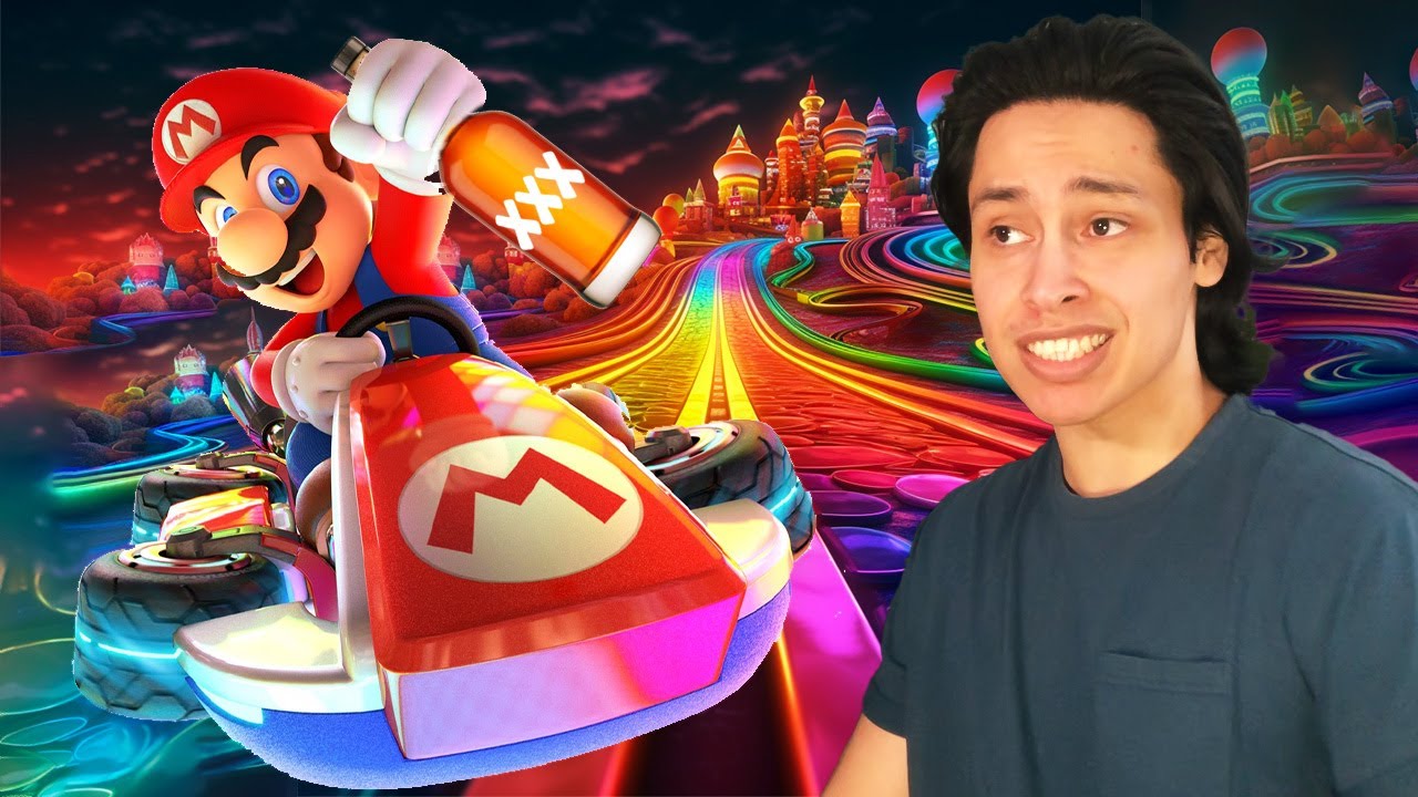 Mario Kart But We Get DRUNKER Every Race!