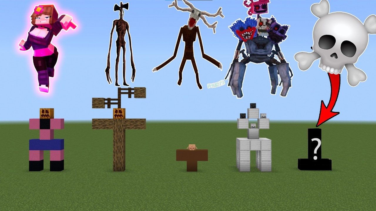 NEVER SPAWN SirenHead Jenny Dweller Poppy Monster in MINECRAFT