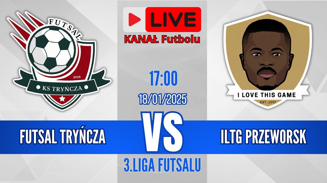 LIVE🔴 Futsal Tryńcza 🆚 ILTG Przeworsk | 3 Liga Podkarpacka | 18/01/2026