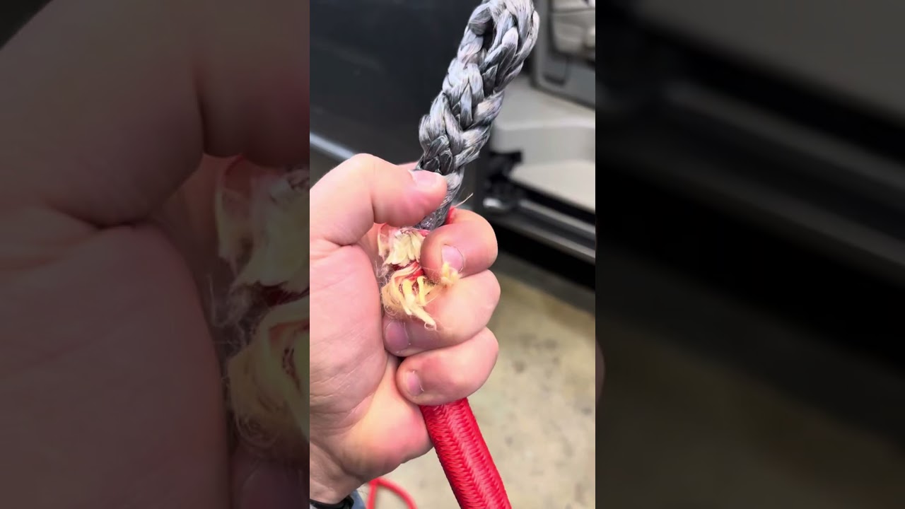 Badland Synthetic rope install thru Drum  No cutting /modifying
