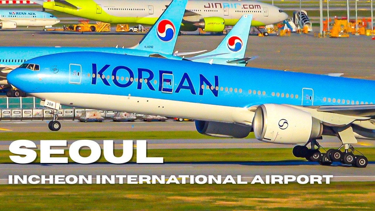 🇰🇷✈️ 20 Minutes CLOSE UP Seoul Incheon Plane Spotting | Busy Hub of South Korea (ICN)