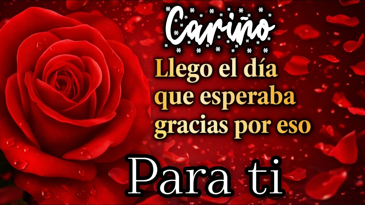Llego el día que esperaba gracias por eso