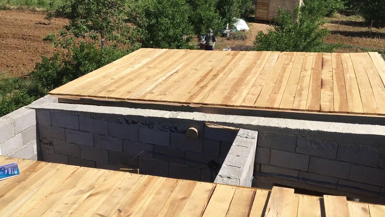 Bahçe evi yapımı 11. Bölüm çatı kaplama