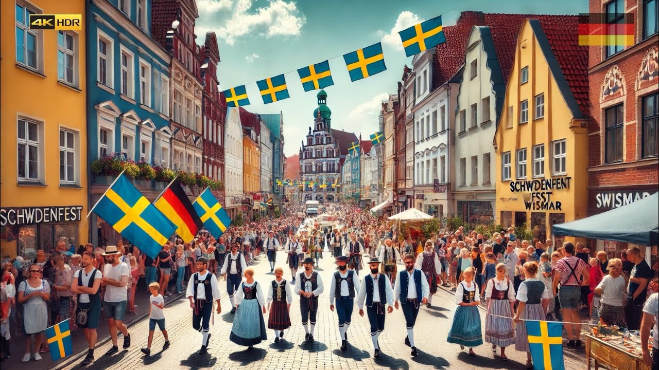 SchwedenFest 🇸🇪 2024 Wismar, Germany 🇩🇪 |4K 60fps HDR|