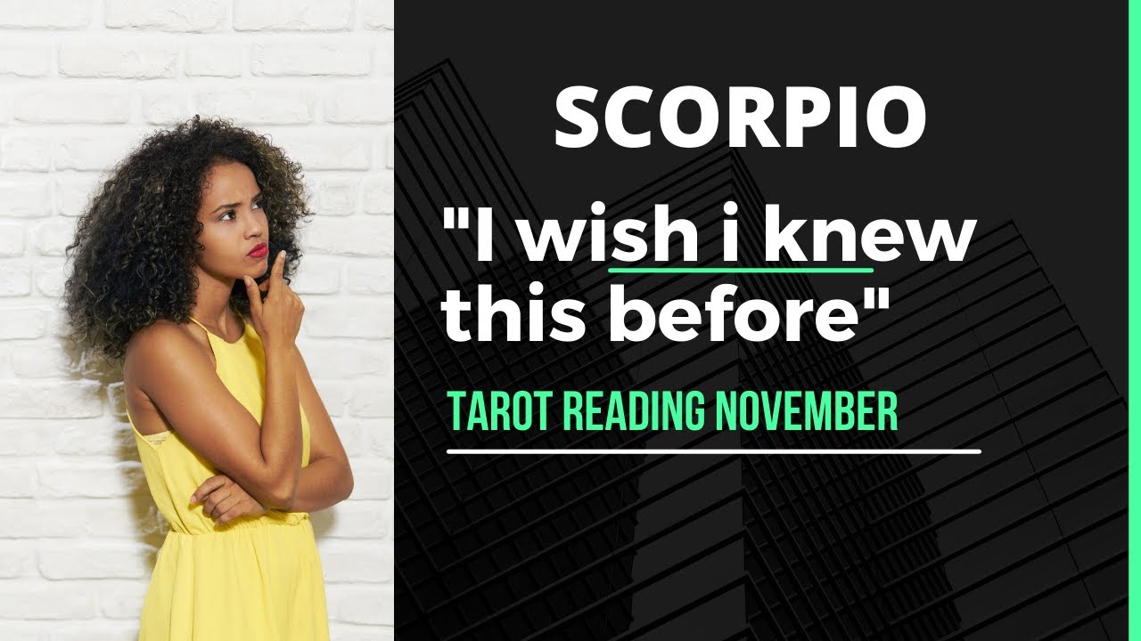 SCORPIO | THEY VANISHED AND NOW THEY WANT TO BE HEARD | NOVEMBER TAROT READING