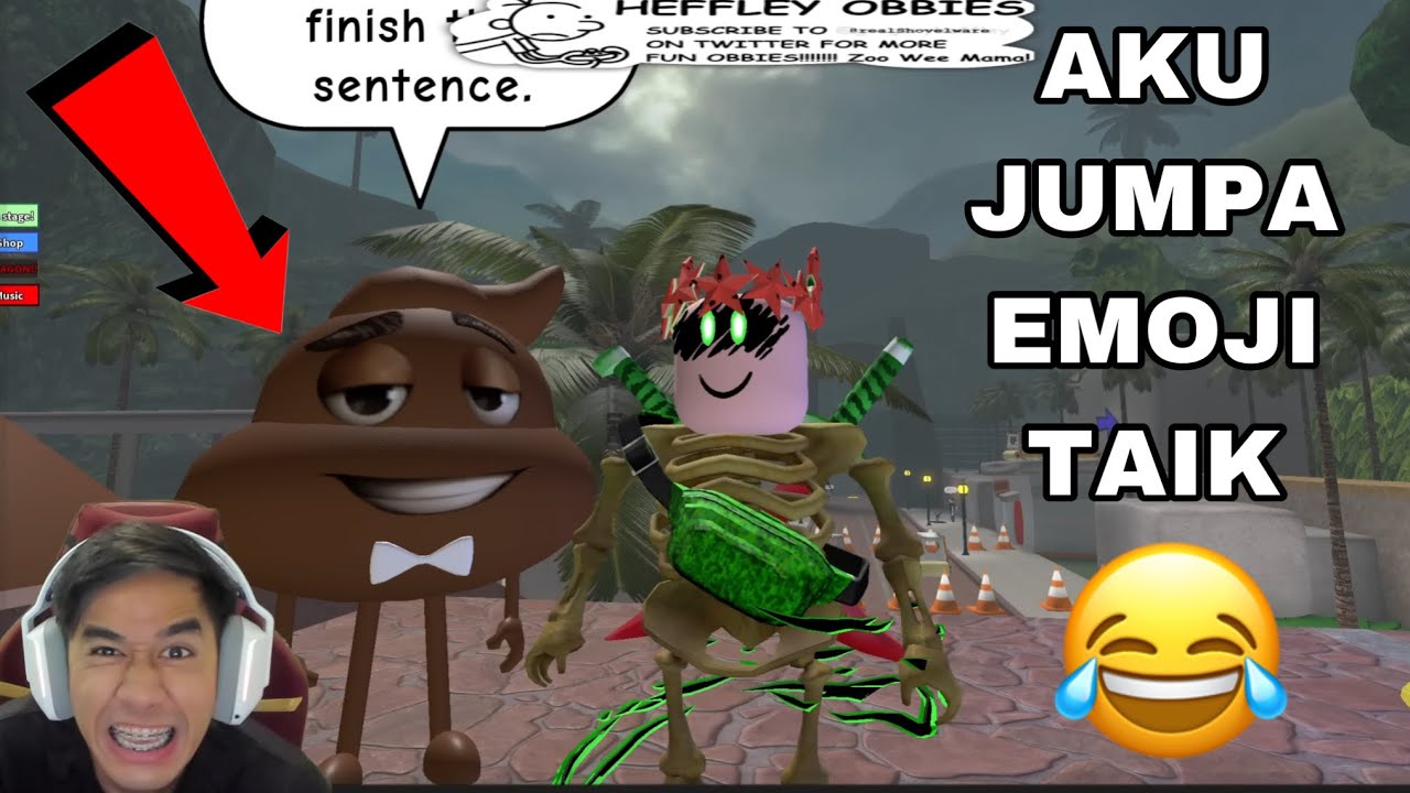 AKU MASUK BANYAK DUNIA OBBY 😱 LAWAK JUMPA EMOJI TAIK 💩