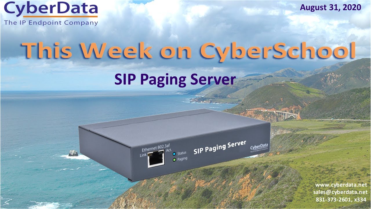 CyberSchool - SIP Paging Server