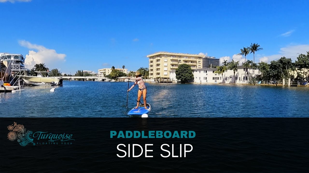 How to do a Slide Slip on a SUP - ACA Level 2 standup paddle board skills 🏄🏻‍♀️💙✨
