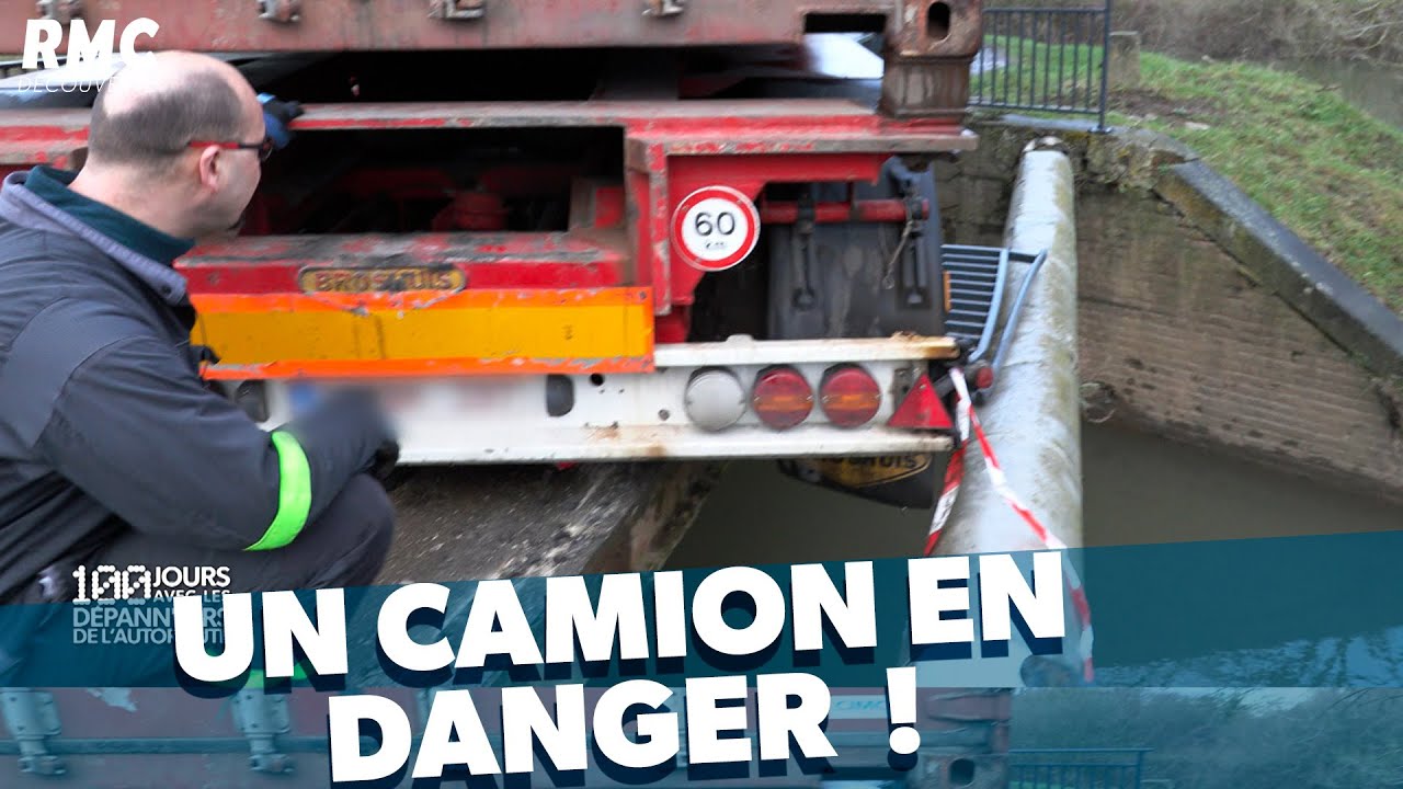 Un camion a failli tomber d’un pont !