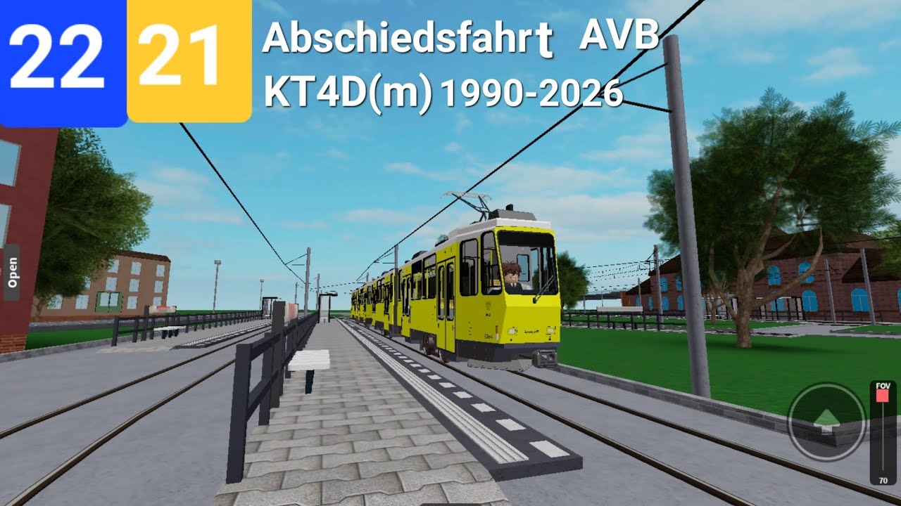 AVB Tram | In der kompl. 22/21 Abschiedsfahrt der KT4D(m) von A.-der-Kosmonauten nach S Besarinplatz