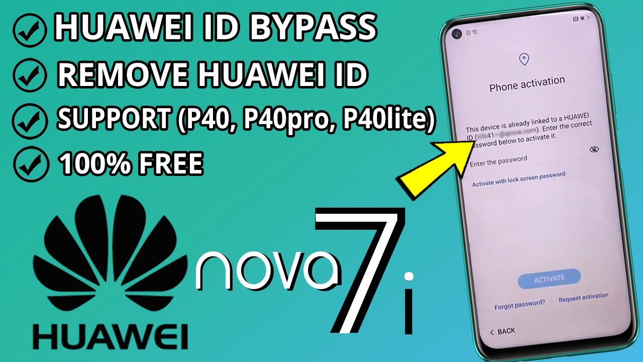 Как удалить Huawei ID Nova 7i / P40 Lite Bypass ID 2022