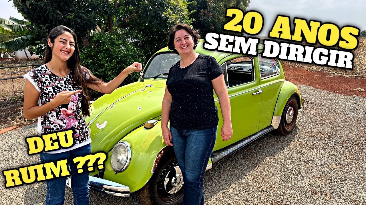 MINHA MÃE DIRIGIU UM FUSCA DEPOIS DE 20 ANOS!