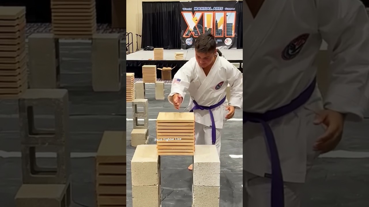 Karate Chop Break 👊 Boards don&rsquo;t hit back but teaches to hit correctly & builds confidence #karate